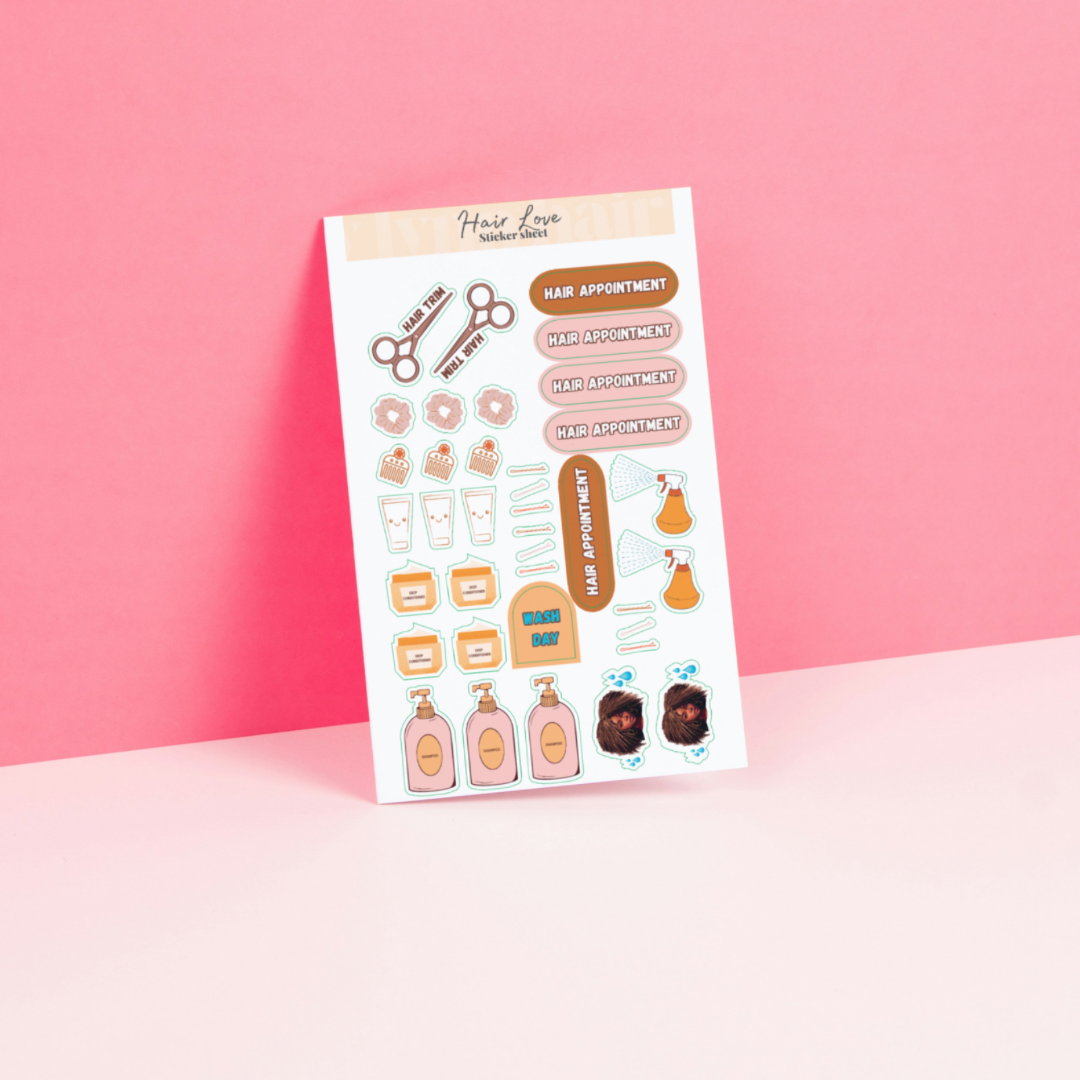Hair Love Sticker sheet