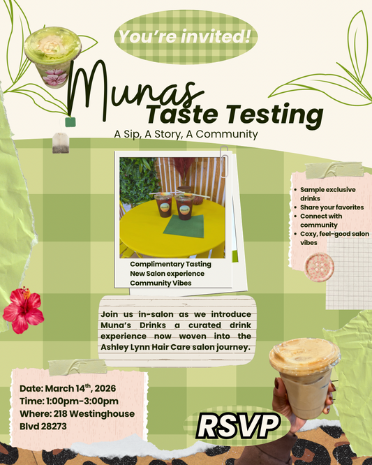 Muna’s Drink Taste Testing Event